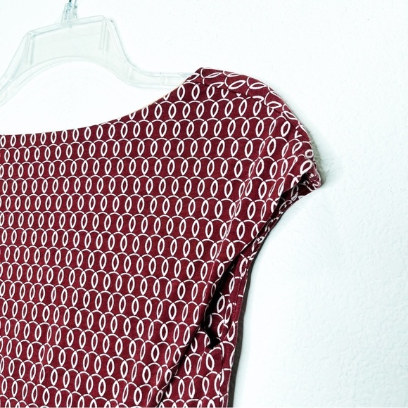 Boden Draped Neck Print Dress WW124 - Picture 6 of 9